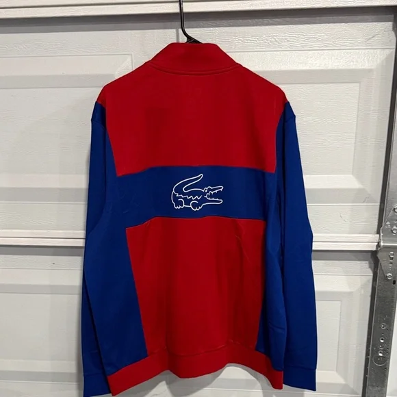 Lacoste Red and Blue Lightweight Jacket - Picture 3 of 5